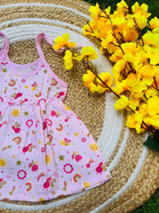 Pink Love - Muslin Frock 0 to 6M